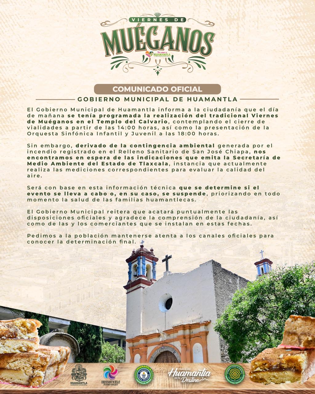 Eventos programados en Huamantla, sujetos a indicaciones de SMA por contingencia ambiental